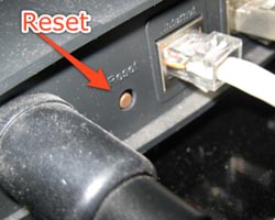 Router reset button